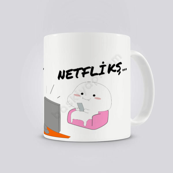 Netflikş Kendin Tasarla Baskılı Kupa online tasarla