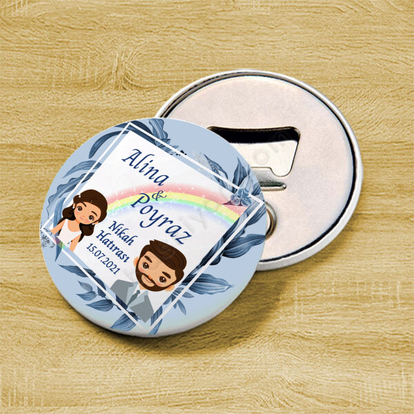 Nikah Hediyesi Buton Magnet 2 online tasarla