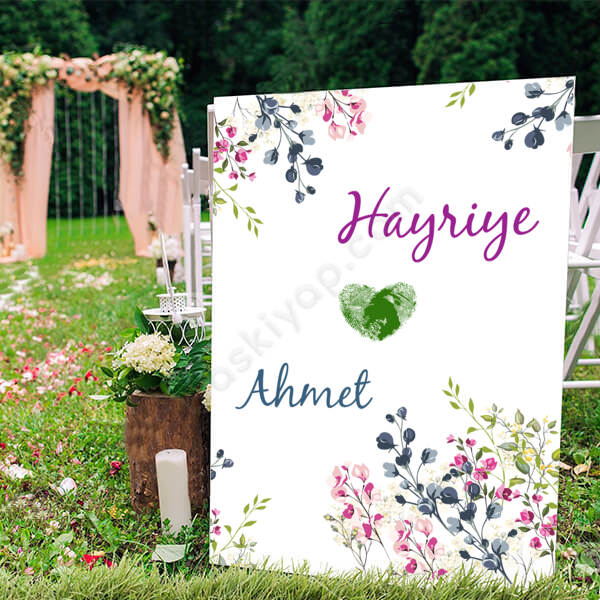 Nişan Ayaklı Pano online tasarla