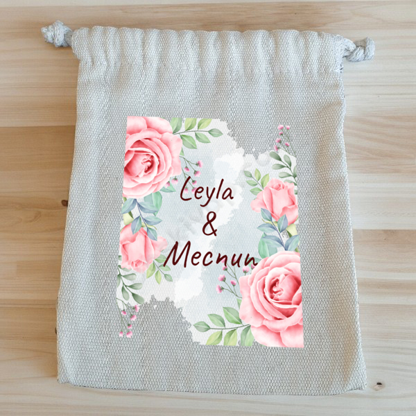 Nişan Kişiye Özel Baskılı Kese online tasarla