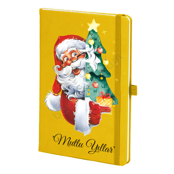 Noel Baba Tasarımlı Ajanda Defter online tasarla