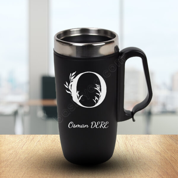 O Harf Baskılı Termos Bardak online tasarla