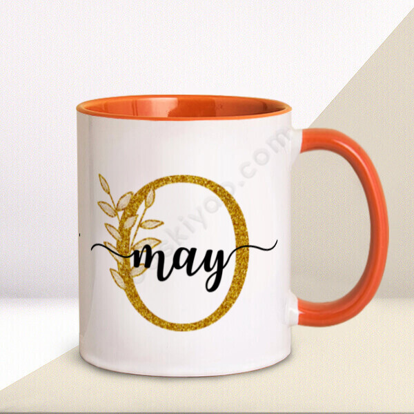 O Harfi Tasarımlı Kupa Bardak online tasarla