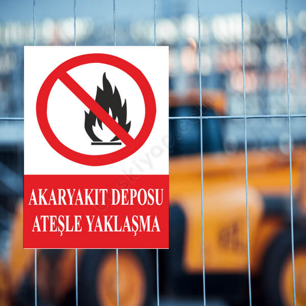 Akaryakıt Depo Levhası online tasarla