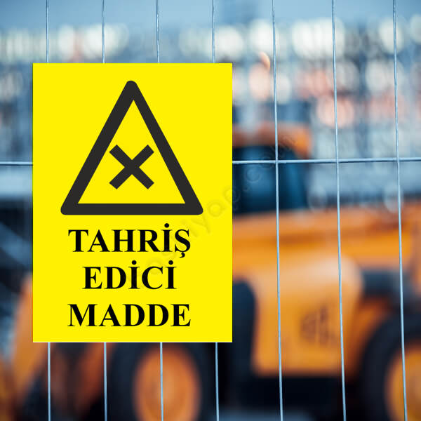 Tahriş Edici Madde Levhası online tasarla