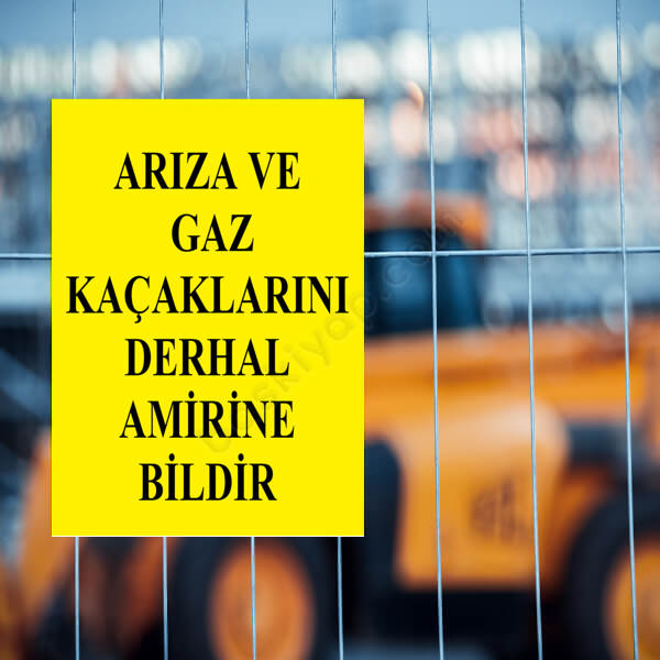 Gaz Kaçakları Levhası online tasarla