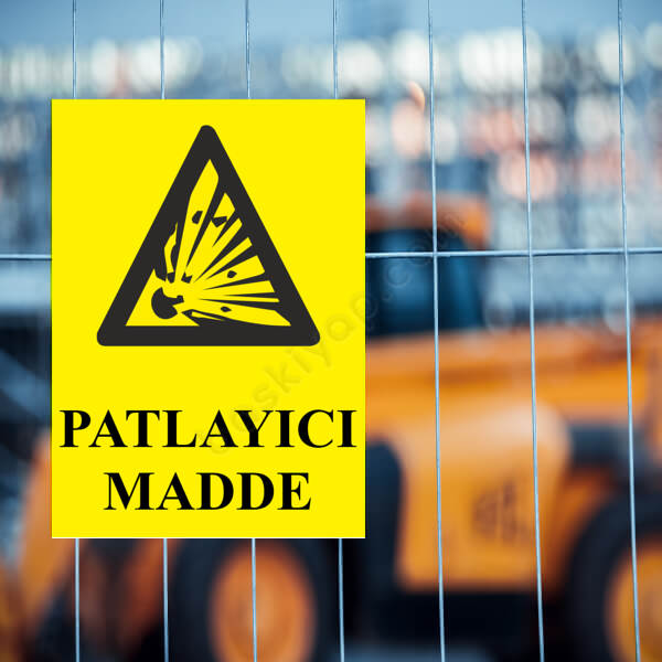 Patlayıcı Madde Levhası online tasarla