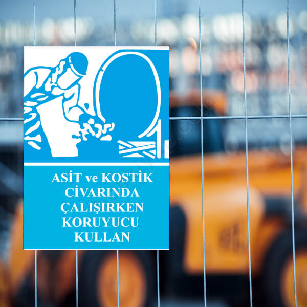 Asit Ve Kostik Levhası online tasarla