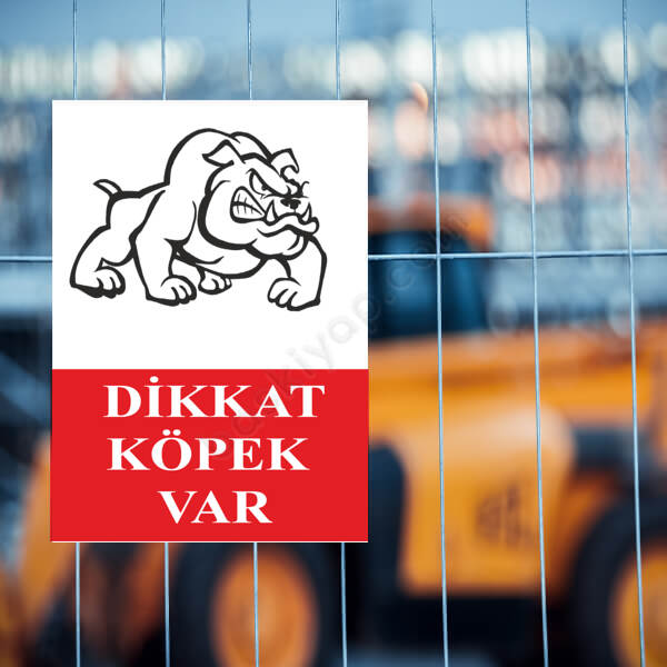 Dikkat Köpek Var Levhası online tasarla