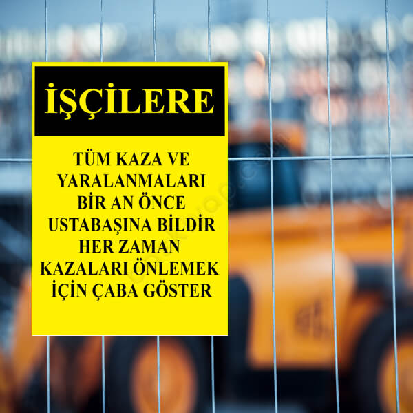 Kaza Bildir Levhası online tasarla