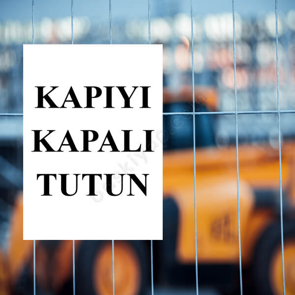 Kapıyı Kapatınız Levhası online tasarla