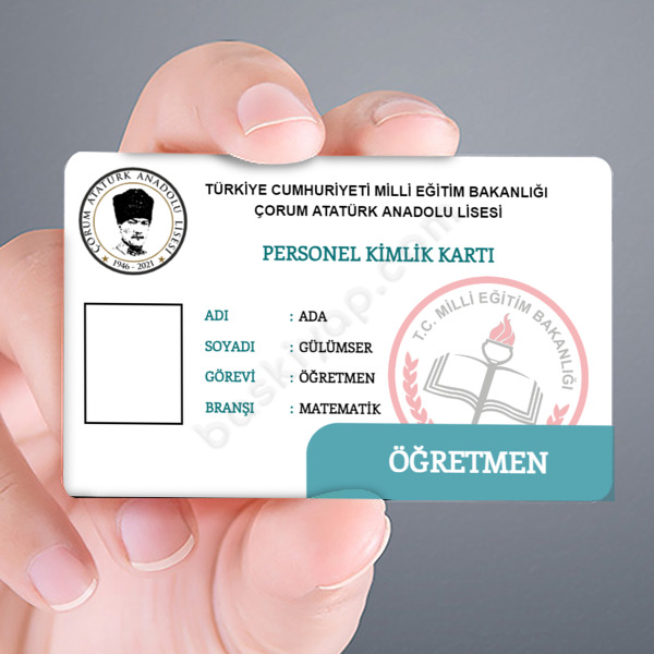 Öğretmen Kimlik Kartı online tasarla