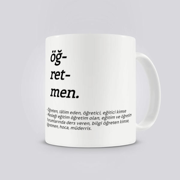 Öğretmen Sözlük Kupa Bardak online tasarla