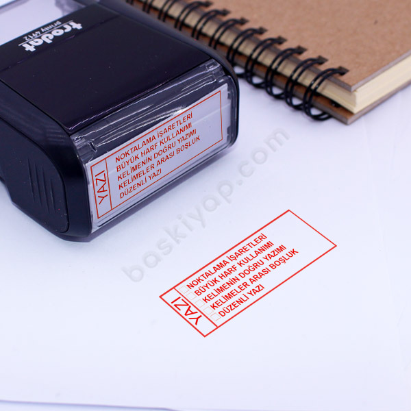 Öğretmen Yazı Kontrol Kaşesi online tasarla