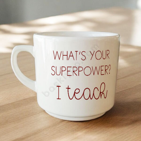 Öğretmenler Günü Baskılı Düz Kulplu Kişiye Özel Kupa online tasarla