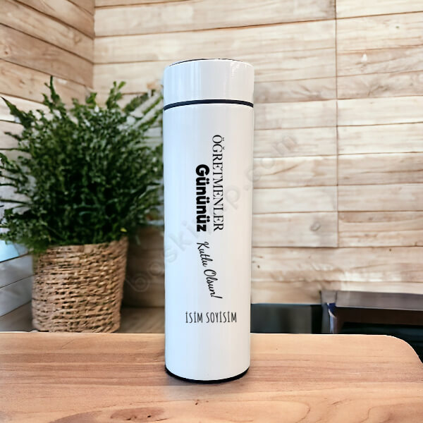 Öğretmenler Günü Baskılı Termos online tasarla