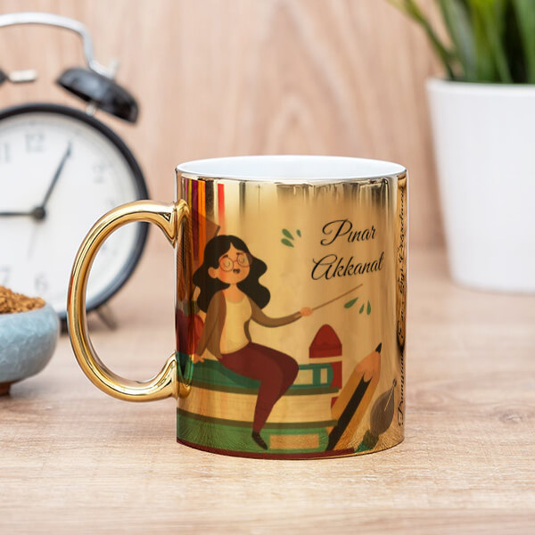 Öğretmenler Günü Gold Kupa online tasarla