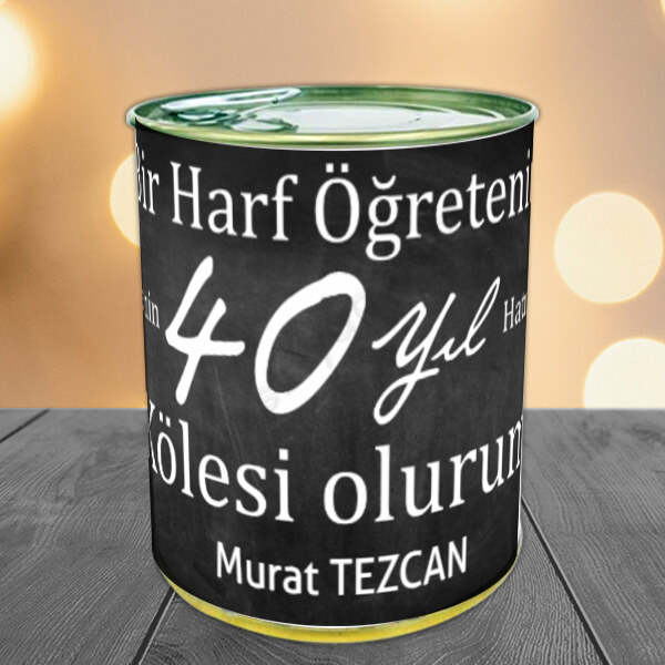 Öğretmenler Günü Hediye Konserve Kutulu Türk Kahvesi online tasarla