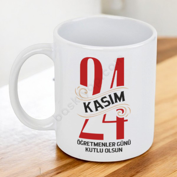 Öğretmenler Günü İçin – Kendin Tasarla Baskılı Kupa tasarımı