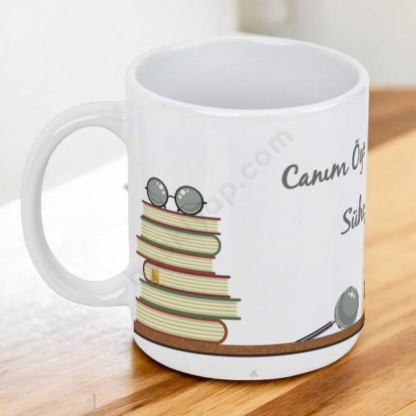 Öğretmenler Günü İsme Özel Hediye Kupa online tasarla