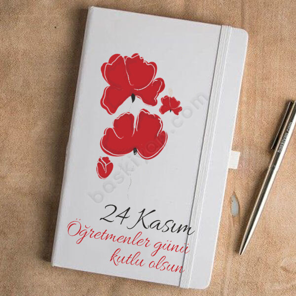 Öğretmenler Günü Yazılı Ajanda online tasarla