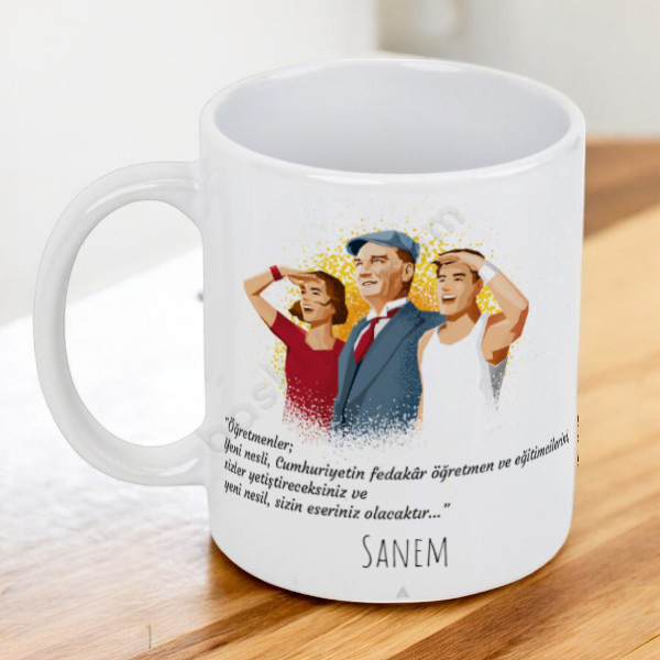 Öğretmenler Gününe Özel  Hediye Kupa online tasarla
