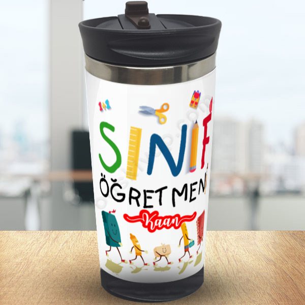 Sınıf Öğretmenlerine Özel Çelik Termos Bardak online tasarla