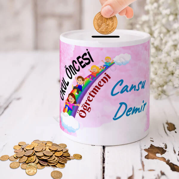 Okul Öncesi Öğretmenine Özel Kumbara online tasarla