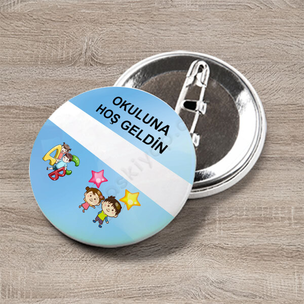 Okuluna Hoş Geldin Boş Yazı Alanlı online tasarla