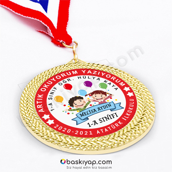 Okuma Bayramı Madalyası online tasarla
