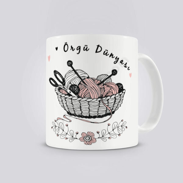 Örgü Dünyası Tasarım Kupa Bardak online tasarla