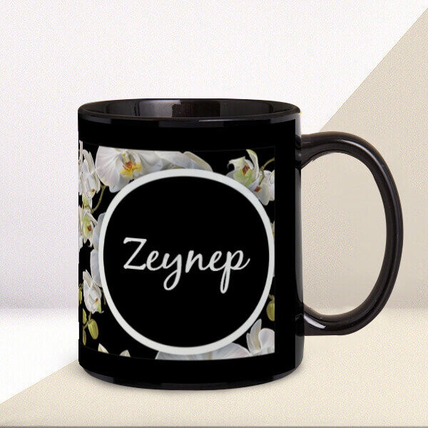 Orkide Desenli Bardak online tasarla