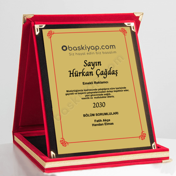 Orta Boy Albüm Plaket Tasarla online tasarla