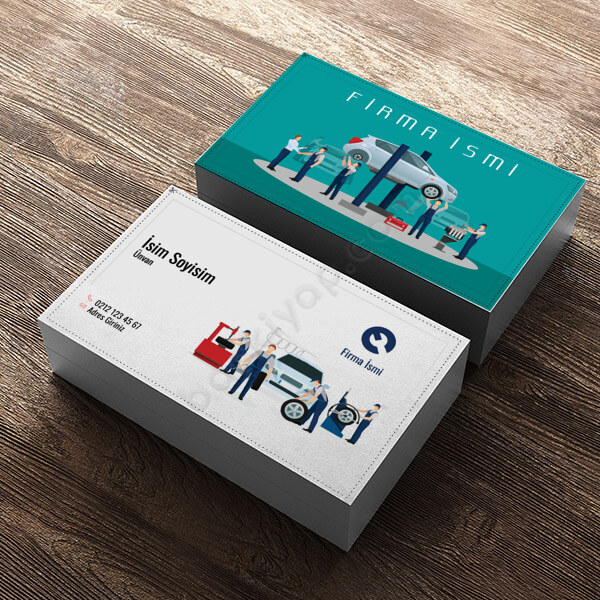 Oto Servis Kartvizit Tasarımı online tasarla