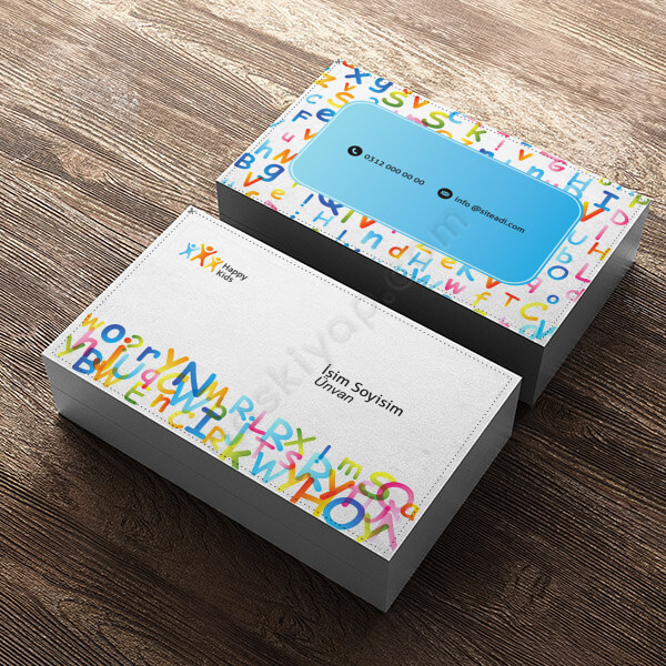 Özel Eğitmen Tasarımlı Standart Kartvizit online tasarla