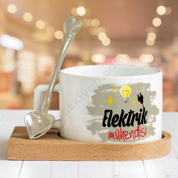 Elektrik Müdendislerine Özel  Fincan Seti online tasarla
