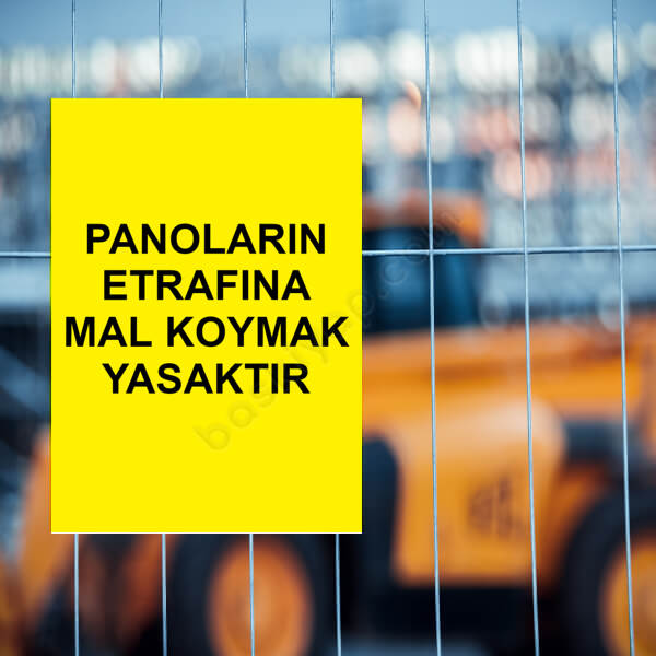 Panaloların Etrafına Mal Koymak Yasaktır Etiketi online tasarla