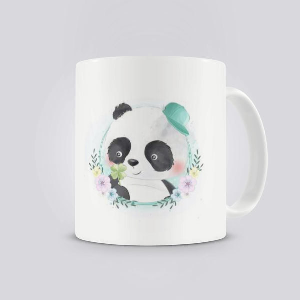 Panda Baskılı Kupa Bardak online tasarla