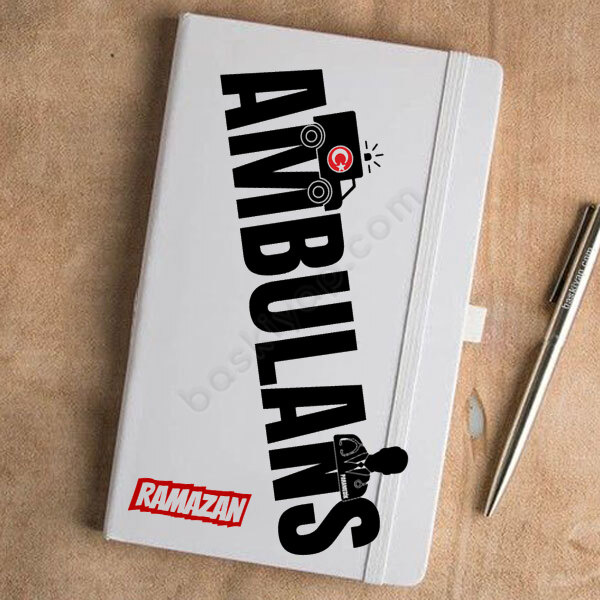 Paramediklere Özel Baskılı Beyaz Ajanda online tasarla