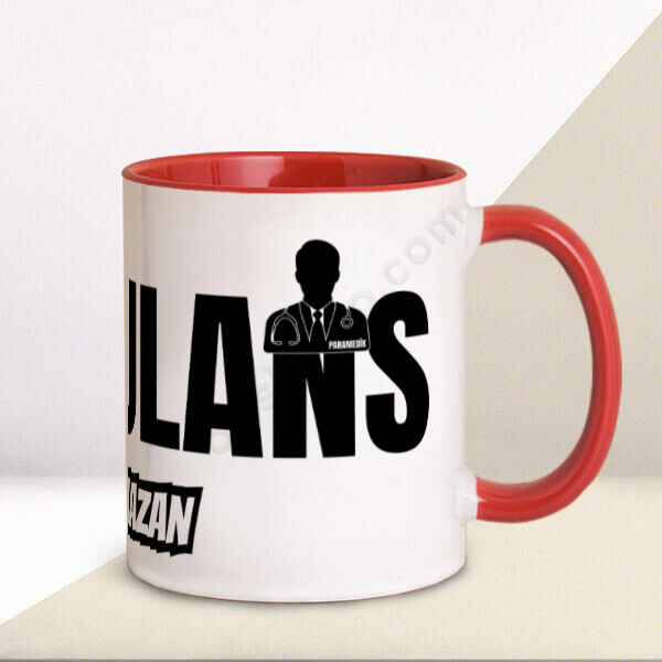 Paramediklere Özel Baskılı Kupa Bardak online tasarla