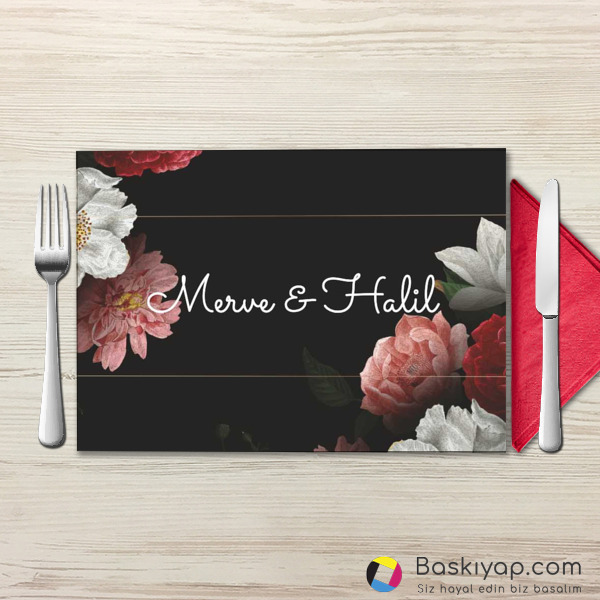 Pembe Çiçekli online tasarla