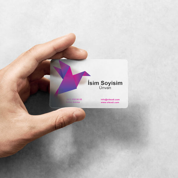 Pembe Mor Origami Kuşlu online tasarla