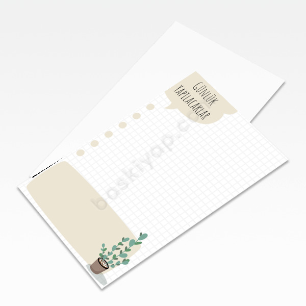 Planlayıcı 6 Unutmayınız Kartları online tasarla