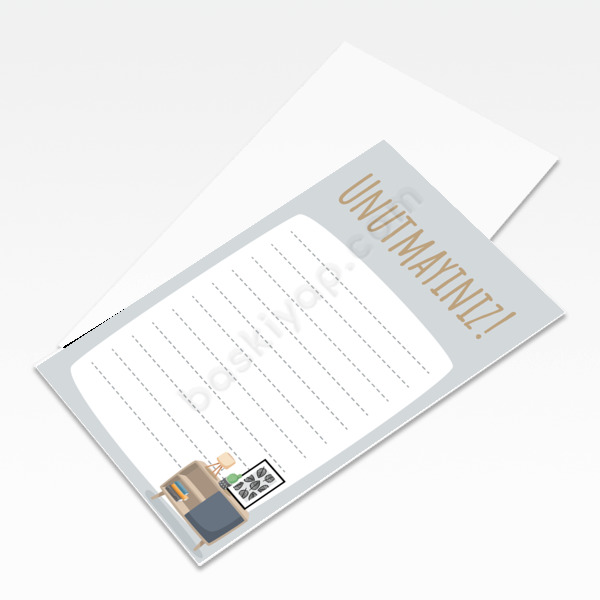 Planlayıcı Unutmayınız Kartları online tasarla