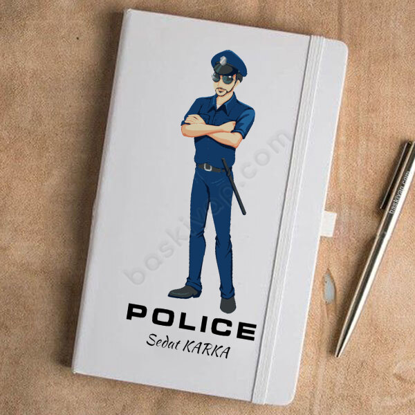 Polis Tasarım 5 Beyaz Defter Ajanda online tasarla