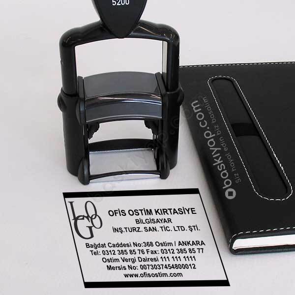 Profesyonel Kaşe 5200 Logolu Firma Kaşesi online tasarla