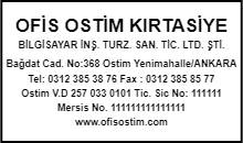 Firma Kaşesi 2 online tasarla