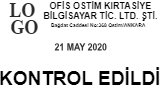 Profesyonel Numaralı Firma Kaşesi online tasarla