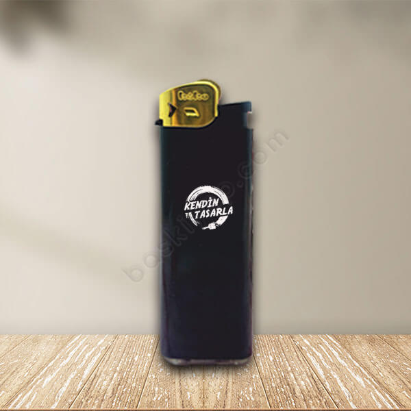 Promosyon Firma Logolu Siyah Çakmak online tasarla