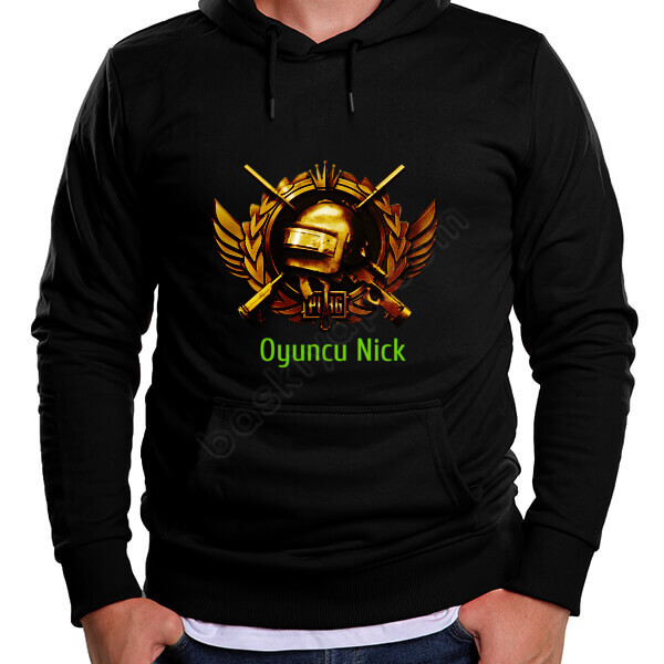 Pubg Temalı Oyuncu Nick Name Sweatshirt Hoodies online tasarla
